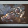 Umetnička slika Jahač V slikar Braca Đurković - tehnika pastel format slike sa ramom 51x71 cm - bez rama 38x58 cm - Cena umetničke slike 41300 dinara - izgled slike sa ramom