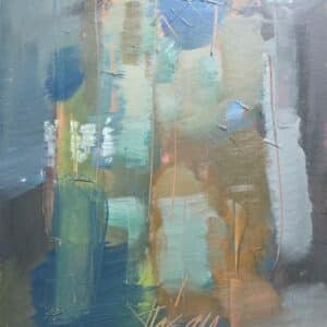 Umetnička slika Beograd slikar Dušan Mikonjić - tehnika ulje na platnu - format slike sa ramom — - bez rama 70x50 cm - Cena umetničke slike 35400 dinara - izgled slike bez rama