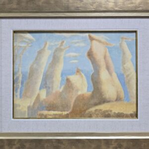 Umetnička slika Blagotvorno sunce 1 slikar Ljubodrag Janković Jale - tehnika jajčana tehnika na kartonu - format slike sa ramom 40x50 cm - bez rama 25x35 cm - Cena umetničke slike 66080 dinara - izgled slike sa ramom