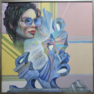 Umetnička slika Misteriozna slikar Ivan Vanja Milanović - tehnika ulje na platnu - bez rama 100x100 cm - Cena umetničke slike 38940 dinara