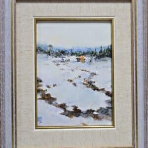 Umetnička slika Zlatibor 2 slikar Dragan Tasić - tehnika akril na lesonitu - format slike sa ramom 28x23 cm - bez rama 17x13 cm - Cena umetničke slike 6490 dinara - izgled slike sa ramom