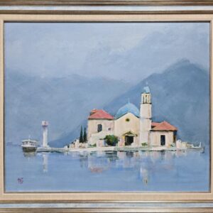 Umetnička slika More 18 slikar Dragan Tasić- tehnika akril na platnu kaširano na kartonu - veličina slike bez rama 50x60 cm - sa ramom 60x70 cm - cena umetničke slike 17700 dinara - izgled slike sa ramom