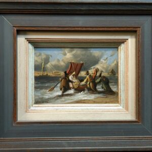 Umetnička slika Putovanje istočnika slikar Goran Mitrović- tehnika ulje na platnu kaširano na lesonitu - veličina slike bez rama 20x30 cm - sa ramom 48x58 cm - cena umetničke slike 76700 dinara - izgled slike sa ramom