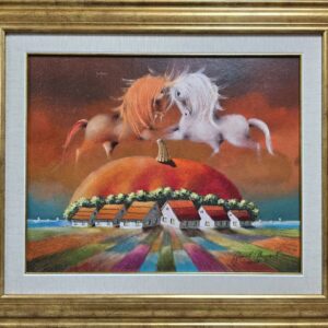 Umetnička slika Vojvodina III slikar Janoš Mesaroš- tehnika kombinovana pastel ulje tehnika - veličina slike bez rama 40x50 cm - sa ramom 59x69 cm - cena umetničke slike 70800 dinara - izgled slike sa ramom