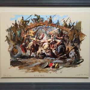 Umetnička slika Senke zlih vremena slikar Goran Mitrović- tehnika digitalna kombinovana tehnika sa dodatim aplikacijama i islikanim detaljima uljanom bojom - veličina slike bez rama 50x70 cm - sa ramom 71x91 cm - cena umetničke slike 70800 dinara - izgled slike sa ramom