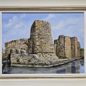 Umetnička slika Smederevo tvrđava slikar Jadran Đukić- tehnika ulje na platnu - veličina slike bez rama 30x40 cm - sa ramom 40x50 cm - cena umetničke slike 16520 dinara - izgled slike sa ramom