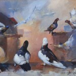 Umetnicka slika - Naziv slike Golubovi-tehnika akril-ulje na platnu-akademski slikar Braca Djurkovic-Format slike sa ramom 63x78-cm-bez rama 50x65 cm-lux ram-sertifikat-2021.-Cena slike 153400 dinara - izgled slike bez rama Umetnicka slika - Naziv slike Golubovi-tehnika akril-ulje na platnu-akademski slikar Braca Djurkovic-Format slike sa ramom 63x78-cm-bez rama 50x65 cm-lux ram-sertifikat-2021.-Cena slike 153400 dinara - izgled slike bez rama