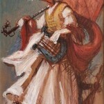 Umetnicka slika - Naziv slike Lutajuci pesnik-Slikar Goran Mitrovic- kombinovana tehnika - Format slike sa ramom 61x36 cm-bez rama 44x19 cm-kombinovana tehnika-luksuzno uramljena - sertifikat - Cena slike 47200 dinara - izgled slike bez rama