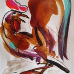 Umetnicka slika - Naziv slike Pevac-2-tehnika kombinovana ulje i crtez na papiru-Format slike 50×35 cm-akademski slikar Dusan Rajsic-sertifikat-Cena slike 11800 dinara - izgled slike bez rama Umetnicka slika - Naziv slike Pevac-2-tehnika kombinovana ulje i crtez na papiru-Format slike 50×35 cm-akademski slikar Dusan Rajsic-sertifikat-Cena slike 11800 dinara - izgled slike bez rama