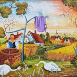 Umetnicka slika - Naziv slike Zedj-Slikar Juraj Lavros-Naiva-Kovacica-tehnika ulje na platnu-uramljena-Format slike sa ramom 44×54 cm-bez rama 30×40 cm-sertifikat-Cena slike 47200 dinara - izgled slike bez rama Umetnicka slika - Naziv slike Zedj-Slikar Juraj Lavros-Naiva-Kovacica-tehnika ulje na platnu-uramljena-Format slike sa ramom 44×54 cm-bez rama 30×40 cm-sertifikat-Cena slike 47200 dinara - izgled slike bez rama