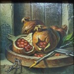 Umetnička slika - Naziv slike Narovi 2, slikar profesor i dekan FLU Educons Dragan Martinovic, Format slike bez rama 19×19 cm, sa ramom 28×28 cm, tehnika ulje na dasci, sertifikat, Cena slike 35400 dinara - izgled slike bez rama Umetnička slika - Naziv slike Narovi 2, slikar profesor i dekan FLU Educons Dragan Martinovic, Format slike bez rama 19×19 cm, sa ramom 28×28 cm, tehnika ulje na dasci, sertifikat, Cena slike 35400 dinara - izgled slike bez rama