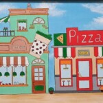 Umetnicka slika - Naziv slike Coffe pizza-tehnika akril na platnu-Format slike sa ramom 41×51 cm-bez rama 30×40 cm-Slikarka Tijana Lazic -sertifikat-Cena slike 7080 dinara - izgled slike bez rama