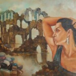 Umetnicka slika - Naziv slike Devojka i hram-tehnika ulje na platnu-Format slike sa ramom 50x67 cm-bez rama 38x56 cm-uramljena-Slikar Dejan Deki Milivojevic- Cena slike 33040 dinara - izgled slike bez rama Umetnicka slika - Naziv slike Devojka i hram-tehnika ulje na platnu-Format slike sa ramom 50x67 cm-bez rama 38x56 cm-uramljena-Slikar Dejan Deki Milivojevic- Cena slike 33040 dinara - izgled slike bez rama