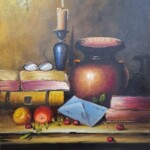 Umetnicka slika - Naziv slike Mrtva priroda-najveca-1-tehnika ulje na platnu-sertifikat-Format slike sa ramom 97x77 cm-bez rama 80x60 cm-Slikar Dragan Canic- Cena slike 53100 dinara - izgled slike bez rama Umetnicka slika - Naziv slike Mrtva priroda-najveca-1-tehnika ulje na platnu-sertifikat-Format slike sa ramom 97x77 cm-bez rama 80x60 cm-Slikar Dragan Canic- Cena slike 53100 dinara - izgled slike bez rama