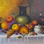 Umetnicka slika - Naziv slike Mrtva priroda-velika-4-tehnika ulje na platnu-sertifikat-Format slike sa ramom 63x83 cm-bez rama 70x50 cm-Slikar Dragan Canić- cena slike 35400 dinara - izgled slike bez rama Umetnicka slika - Naziv slike Mrtva priroda-velika-4-tehnika ulje na platnu-sertifikat-Format slike sa ramom 63x83 cm-bez rama 70x50 cm-Slikar Dragan Canić- cena slike 35400 dinara - izgled slike bez rama