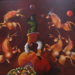 Umetnicka-slika-Naziv slike-Rodilo je rodilo-tehnika ulje na platnu-Slikar Janos Mesaros-sertifikat-Format slike 80x100 cm-2017-Cena slike 354000 dinara-izgled slike bez ram