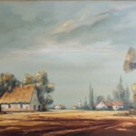 Umetnicka slika - Naziv slike Salas-2-Slikar Miodrag Zigic-tehnika ulje na platnu-Format slike sa ramom 74x114 cm-bez rama 60x100 cm-sertifikat-Cena slike 53100 dinara - izgled slike bez rama