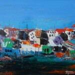 Umetnicka slika - Naziv slike Sicilija-8-Slikar Dusko Trifunovic-Format slike sa ramom 66x76 cm-bez rama 50x60 cm-tehnika ulje na platnu-lux uramljena-sertifikat-Cena slike 47200 dinara - izgled slike bez rama