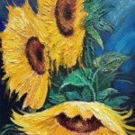 Umetnicka slika - Naziv slike Suncokreti-1-tehnika ulje na platnu-Format slike 50×70 cm-akademski slikar-Milovan Penkov Penkaso-sertifikat-Cena slike 29500 dinara - izgled slike bez rama Umetnicka slika - Naziv slike Suncokreti-1-tehnika ulje na platnu-Format slike 50×70 cm-akademski slikar-Milovan Penkov Penkaso-sertifikat-Cena slike 29500 dinara - izgled slike bez rama