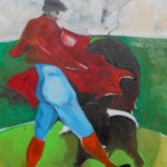 Umetnicka slika - Naziv slike Toreador-7-Mr. akademska slikarka Natalija Cimesa-tehnika ulje na platnu-Format slike 69x49 cm-2017.-sertifikat-Cena slike 18880 dinara - izgled slike bez rama Umetnicka slika - Naziv slike Toreador-7-Mr. akademska slikarka Natalija Cimesa-tehnika ulje na platnu-Format slike 69x49 cm-2017.-sertifikat-Cena slike 18880 dinara - izgled slike bez rama