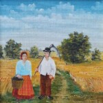 Umetnicka slika - Naziv slike Zetva-Slikar Jozef Havjar-Naiva Kovacica-tehnika ulje na platnu kasirano na lesonit-uramljena-Format slike sa ramom 33×33 cm-bez rama 22×22 cm-sertifikat-Cena slike 17700 dinara - izgled slike bez rama Umetnicka slika - Naziv slike Zetva-Slikar Jozef Havjar-Naiva Kovacica-tehnika ulje na platnu kasirano na lesonit-uramljena-Format slike sa ramom 33×33 cm-bez rama 22×22 cm-sertifikat-Cena slike 17700 dinara - izgled slike bez rama