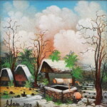 Umetnicka slika - naziv slike Bunar-Slikar Adam Mezin-tehnika ulje na platnu-Format slike sa ramom 35x35 cm-bez rama 25x25 cm-sertifikat-Cena slike 23600 dinara - izgled slike bez rama Umetnicka slika - naziv slike Bunar-Slikar Adam Mezin-tehnika ulje na platnu-Format slike sa ramom 35x35 cm-bez rama 25x25 cm-sertifikat-Cena slike 23600 dinara - izgled slike bez rama