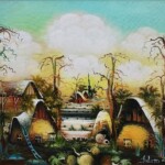 Umetnicka slika - naziv slike Selo iz bajke-Slikar Adam Mezin-tehnika ulje na platnu-Format slike sa ramom 59x64 cm-bez rama 50x45 cm-sertifikat-Cena slike 35400 dinara - izgled slike bez rama Umetnicka slika - naziv slike Selo iz bajke-Slikar Adam Mezin-tehnika ulje na platnu-Format slike sa ramom 59x64 cm-bez rama 50x45 cm-sertifikat-Cena slike 35400 dinara - izgled slike bez rama