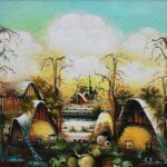 Umetnicka slika - naziv slike Selo iz bajke-Slikar Adam Mezin-tehnika ulje na platnu-Format slike sa ramom 59x64 cm-bez rama 50x45 cm-sertifikat-Cena slike 35400 dinara - izgled slike bez rama Umetnicka slika - naziv slike Selo iz bajke-Slikar Adam Mezin-tehnika ulje na platnu-Format slike sa ramom 59x64 cm-bez rama 50x45 cm-sertifikat-Cena slike 35400 dinara - izgled slike bez rama