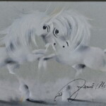 Umetnička slika Siva ljubav X slikar Janoš Mesaroš - tehnika pastel - Format slike sa ramom 40x50 cm - bez rama 25x35 cm - luksuzno uramljena - Cena umetničke slike 18880 dinara - izgled slike bez rama