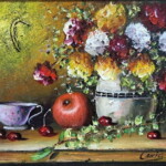 Umetnička slika mrtva priroda mala 7 slikar Dragan Canić - tehnika ulje na platnu - format slike sa ramom 36x42 cm - bez rama 22x28 cm - Cena umetničke slike 7670 dinara - izgled slike bez rama Umetnička slika mrtva priroda mala 7 slikar Dragan Canić - tehnika ulje na platnu - format slike sa ramom 36x42 cm - bez rama 22x28 cm - Cena umetničke slike 7670 dinara - izgled slike bez rama