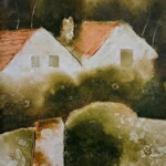 Umetnička slika Dve kuće slikar Pavle Blesić - tehnika kombinovana ulje na lesonitu - format slike sa ramom 64x49 cm - bez rama 50 x 35 cm - Cena umetničke slike 82600 dinara - izgled slike bez rama Umetnička slika Dve kuće slikar Pavle Blesić - tehnika kombinovana ulje na lesonitu - format slike sa ramom 64x49 cm - bez rama 50 x 35 cm - Cena umetničke slike 82600 dinara - izgled slike bez rama