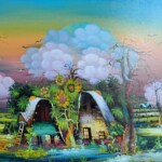 Umetnička slika Jato ptica slikar Adam mezin - tehnika ulje na platnu - formaz slike sa ramom 76x96 cm - bez rama 60x80 cm - Cena umetničke slike 70800 dinara - izgled slike bez rama Umetnička slika Jato ptica slikar Adam mezin - tehnika ulje na platnu - formaz slike sa ramom 76x96 cm - bez rama 60x80 cm - Cena umetničke slike 70800 dinara - izgled slike bez rama