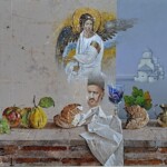 Umetnička slika Beli anđeo slikar Milan Miletić - tehnika ulje na platnu - format slike sa ramom 69x79 cm - bez rama 50x60 cm - Cena umetničke slike 206500 dinara - izgled slike bez rama Umetnička slika Beli anđeo slikar Milan Miletić - tehnika ulje na platnu - format slike sa ramom 69x79 cm - bez rama 50x60 cm - Cena umetničke slike 206500 dinara - izgled slike bez rama