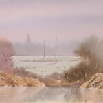 Umetnička slika Kraj reke 1 slikar Predrag Dojkić - tehnika akvarel na papiru - format slike bez rama 25x70 cm - Cena umetničke slike 8260 dinara - izgled slike bez rama Umetnička slika Kraj reke 1 slikar Predrag Dojkić - tehnika akvarel na papiru - format slike bez rama 25x70 cm - Cena umetničke slike 8260 dinara - izgled slike bez rama