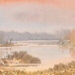 Umetnička slika Pokraj reke 1 slikar Predrag Dojkić - tehnika akvarel na papiru - format slike bez rama 10x30 cm - cena umetničke slike 3540 dinara - izgled slike bez rama Umetnička slika Pokraj reke 1 slikar Predrag Dojkić - tehnika akvarel na papiru - format slike bez rama 10x30 cm - cena umetničke slike 3540 dinara - izgled slike bez rama