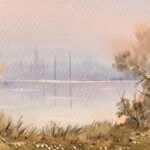 Umetnička slika Pokraj reke 5 slikar Predrag Dojkić - tehnika akvarel na papiru - format slike bez rama 10x30 cm - Cena umetničke slike 3540 dinara - izgled slike bez rama Umetnička slika Pokraj reke 5 slikar Predrag Dojkić - tehnika akvarel na papiru - format slike bez rama 10x30 cm - Cena umetničke slike 3540 dinara - izgled slike bez rama