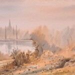 Umetnička slika Reka 2 slikar Predrag Dojkić - tehnika akvarel na papiru - format slike bez rama 175x50 cm - Cena umetničke slike 5900 dinara - izgled slike bez rama Umetnička slika Reka 2 slikar Predrag Dojkić - tehnika akvarel na papiru - format slike bez rama 175x50 cm - Cena umetničke slike 5900 dinara - izgled slike bez rama