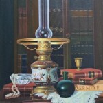 Umetnička slika Lampa slikar Srećko Radulović - tehnika ulje na platnu - format slike sa ramom 84x67 cm - bez rama 60x43 cm - Cena umetničke slike 82600 dinara - izgled slike bez rama Umetnička slika Lampa slikar Srećko Radulović - tehnika ulje na platnu - format slike sa ramom 84x67 cm - bez rama 60x43 cm - Cena umetničke slike 82600 dinara - izgled slike bez rama