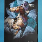 Umetnička slika Jahač slikar Braca Đurković - tehnika pastel - format slike bez rama 50x70 cm - sa ramom 54x74 cm - Cena umetničke slike 47200 dinara - izgled slike bez rama Umetnička slika Jahač slikar Braca Đurković - tehnika pastel - format slike bez rama 50x70 cm - sa ramom 54x74 cm - Cena umetničke slike 47200 dinara - izgled slike bez rama