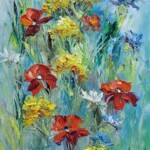 Umetnička slika Cvetno polje 3 slikarka Vesna Cvetkov - tehnika ulje na platnu - format slike sa ramom 70x30 cm - bez rama 60x20 cm - cena umetničke slike 17700 dinara - izgled slike bez rama Umetnička slika Cvetno polje 3 slikarka Vesna Cvetkov - tehnika ulje na platnu - format slike sa ramom 70x30 cm - bez rama 60x20 cm - cena umetničke slike 17700 dinara - izgled slike bez rama