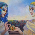 Umetnička slika Zlatna jabuka slikar Šandor Šlajf - tehnika ulje na platnu - format slike sa ramom 72x112 cm - bez rama 50x90 cm - cena umetničke slike 141600 dinara - izgled slike bez rama Umetnička slika Zlatna jabuka slikar Šandor Šlajf - tehnika ulje na platnu - format slike sa ramom 72x112 cm - bez rama 50x90 cm - cena umetničke slike 141600 dinara - izgled slike bez rama