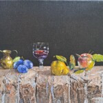 Umetnička slika Kompozicija sa čašom slikar Milan Miletić - tehnika ulje na platnu - format slike bez rama 35x45 cm - Cena umetničke slike 123900 dinara - izgled slike bez rama Umetnička slika Kompozicija sa čašom slikar Milan Miletić - tehnika ulje na platnu - format slike bez rama 35x45 cm - Cena umetničke slike 123900 dinara - izgled slike bez rama