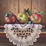 Umetnička slika Tri jabuke slikar Jovica Tomašević - tehnika ulje na platnu kasirano na speru - format slike sa ramom 41x50 cm - bez rama 22x30 cm - Cena umetničke slike 23600 dinara - izgled slike bez rama Umetnička slika Tri jabuke slikar Jovica Tomašević - tehnika ulje na platnu kasirano na speru - format slike sa ramom 41x50 cm - bez rama 22x30 cm - Cena umetničke slike 23600 dinara - izgled slike bez rama