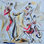 Umetnička slika Kvartet 2 slikar Dušan Rajšić – tehnika akril na platnu – format slike sa ramom 46×46 cm – bez rama 40×40 cm – Cena umetničke slike 15.340 dinara – uz sertifikat – izgled slike bez rama Umetnička slika Kvartet 2 slikar Dušan Rajšić – tehnika akril na platnu – format slike sa ramom 46×46 cm – bez rama 40×40 cm – Cena umetničke slike 15.340 dinara – uz sertifikat – izgled slike bez rama