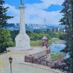 Umetnička slika Pobednik II slikarka Olja Nikonova – tehnika ulje na platnu – format slike sa ramom 51×41 cm – bez rama 35×25 cm – Cena umetničke slike 23.600 dinara – uz sertifikat – izgled slike bez rama