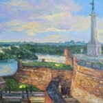 Umetnička slika Pobednik slikarka Olja Nikonova – tehnika ulje na platnu – format slike sa ramom 43×57 cm – bez rama 27×41 cm – Cena umetničke slike 25.960 dinara – uz sertifikat – izgled slike bez rama
