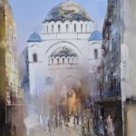 Umetnička slika Hram Svetog Save – slikar Dejan Slepčević, tehnika slikanja ulje na platnu – luksuzno uramljena – format slike sa ramom 63×53 cm, bez rama 40×30 cm – cena umetničke slike 33.040 dinara – izgled slike bez rama Umetnička slika Hram Svetog Save – slikar Dejan Slepčević, tehnika slikanja ulje na platnu – luksuzno uramljena – format slike sa ramom 63×53 cm, bez rama 40×30 cm – cena umetničke slike 33.040 dinara – izgled slike bez rama