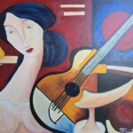 Umetnička slika Pikasova vizija slikar Duško Trifunović, tehnika slikanja ulje na platnu – format slike bez rama 80×100 cm – cena umetničke slike 70.800 dinara – izgled slike bez rama Umetnička slika Pikasova vizija slikar Duško Trifunović, tehnika slikanja ulje na platnu – format slike bez rama 80×100 cm – cena umetničke slike 70.800 dinara – izgled slike bez rama