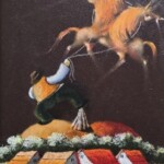 Umetnička slika Laso I – slikar Janoš Mesaroš – tehnika slikanja kombinovana lak–pastel – format slike bez rama 35×25 cm, sa ramom 53×43 cm – cena umetničke slike 35.400 dinara – luksuzno uramljena – sertifikat – izgled slike bez rama Umetnička slika Laso I – slikar Janoš Mesaroš – tehnika slikanja kombinovana lak–pastel – format slike bez rama 35×25 cm, sa ramom 53×43 cm – cena umetničke slike 35.400 dinara – luksuzno uramljena – sertifikat – izgled slike bez rama