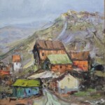 Umetnička slika Planinsko selo – slikar Ivan Vanja Milanović – tehnika slikanja ulje na platnu – format slike bez rama 40×50 cm, sa ramom 51×61 cm – cena umetničke slike 17.700 dinara – sertifikat – izgled slike bez rama Umetnička slika Planinsko selo – slikar Ivan Vanja Milanović – tehnika slikanja ulje na platnu – format slike bez rama 40×50 cm, sa ramom 51×61 cm – cena umetničke slike 17.700 dinara – sertifikat – izgled slike bez rama